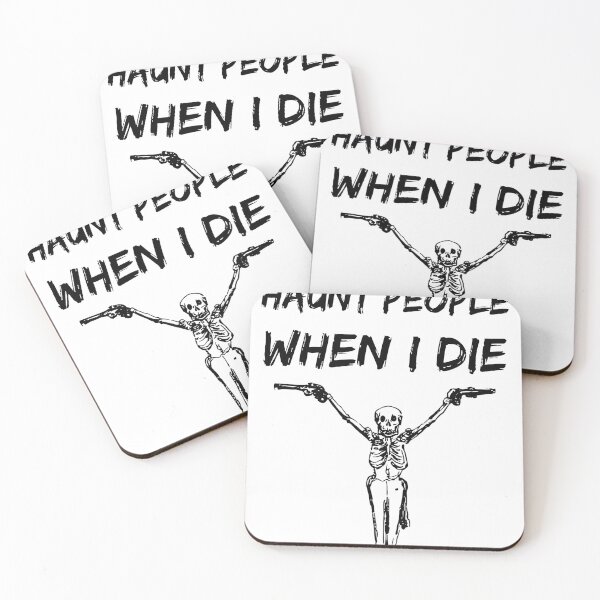 Item preview,  I Fully Intend to Haunt People When I Die WHITE designed and sold by Wagdy-online.