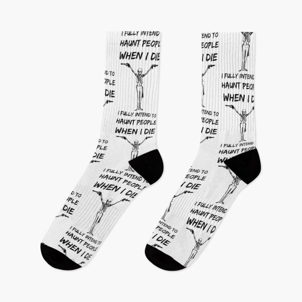 Item preview,  I Fully Intend to Haunt People When I Die WHITE designed and sold by Wagdy-online.