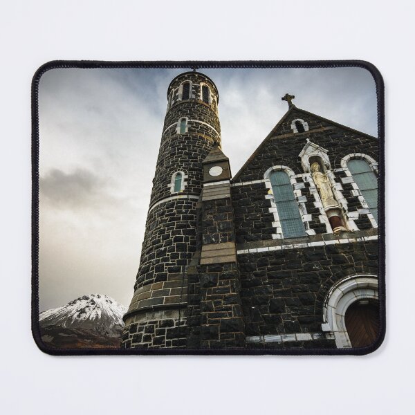 Item preview, Church and snow-capped peak of Mount Errigal near Gweedore in County Donegal, Ireland. designed and sold by AlbertMi.