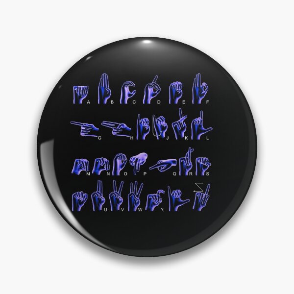 Item preview, Sign language alphabet - learning children people skills designed and sold by Hanger52.