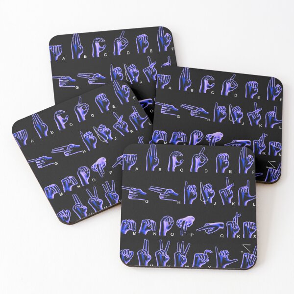 Item preview, Sign language alphabet - learning children people skills designed and sold by Hanger52.