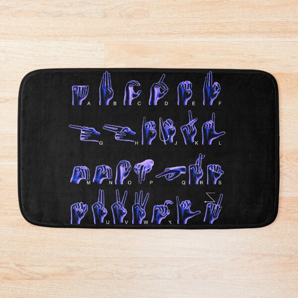 Item preview, Sign language alphabet - learning children people skills designed and sold by Hanger52.