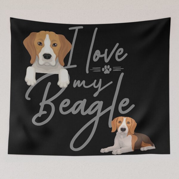 Artikelvorschau, Ich liebe Hunde, Beagle entworfen und verkauft von angelusdark.