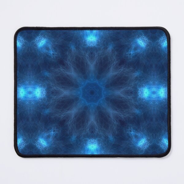 Item preview, Electric Star Sapphire ~ Dark Blue Abstract Fractal Mandala Art designed and sold by Ascension Vibrations.