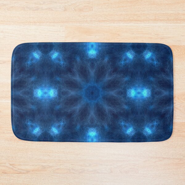 Item preview, Electric Star Sapphire ~ Dark Blue Abstract Fractal Mandala Art designed and sold by Ascension Vibrations.