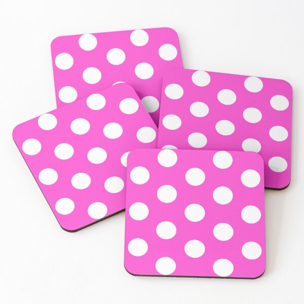 Item preview, Large WHITE and HOT PINK POLKA DOTS designed and sold by RachelMacht.