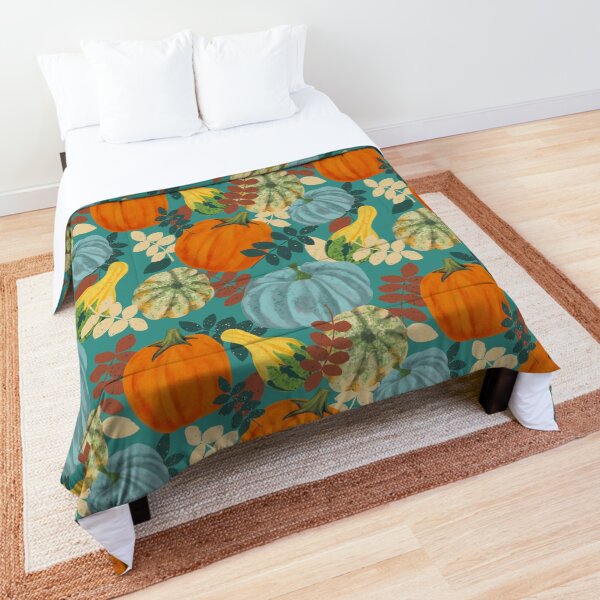Teal in Autumn Comforter