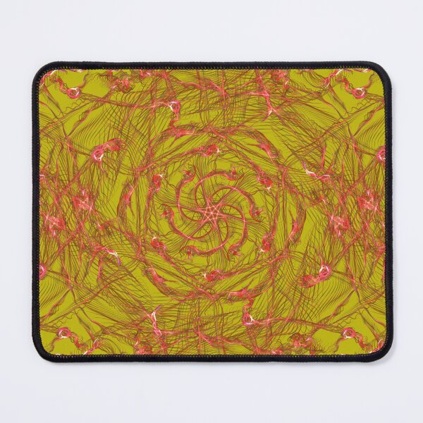 Item preview, Source Vortex ~ Red And Gold Abstract Fractal Mandala Art designed and sold by Ascension Vibrations.