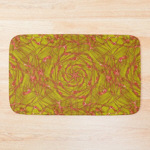 Item preview, Source Vortex ~ Red And Gold Abstract Fractal Mandala Art designed and sold by Ascension Vibrations.