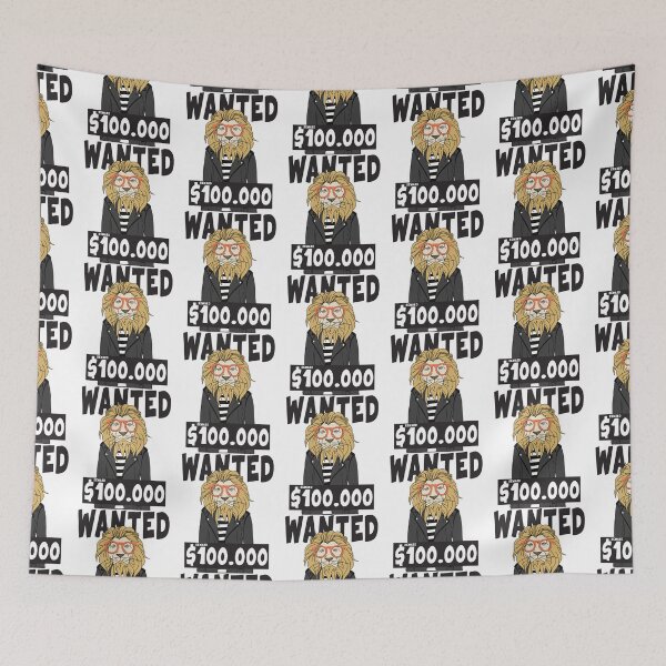 Item preview, FUNNY LION IS WANTED  Classic  designed and sold by sweetleafvinyl.