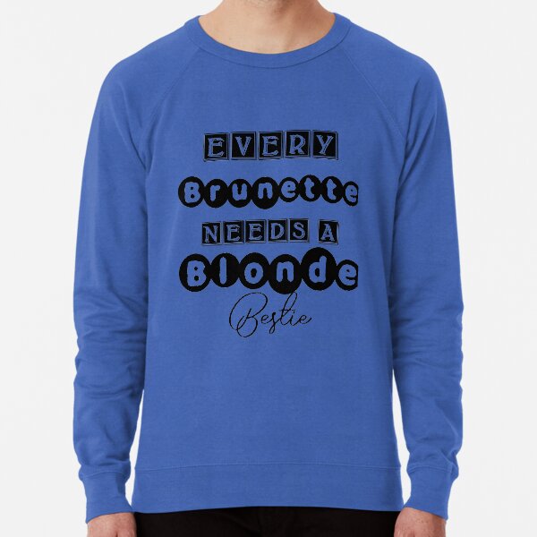 Bff blonde and brunette sweatshirts outlet