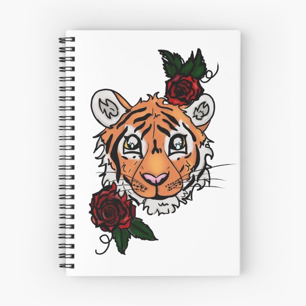 Item preview, Tiger and Roses Graphic designed and sold by BioLushGraphics.