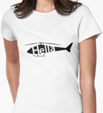 Hellacopter Helicopter Women's Fitted T-Shirt