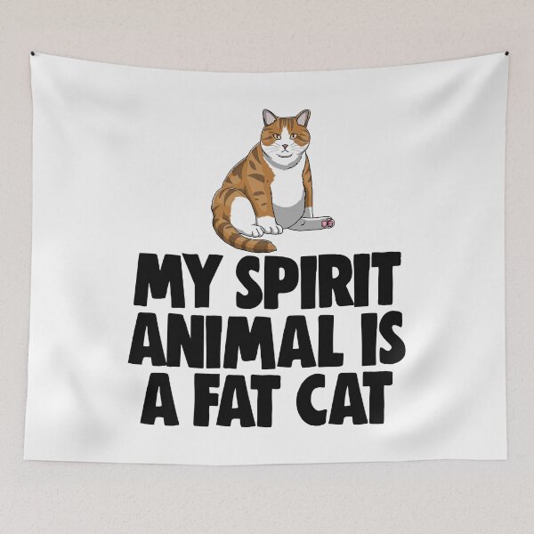 Item preview, My Spirit Animal Is A Fat Cat designed and sold by Bendthetrend.
