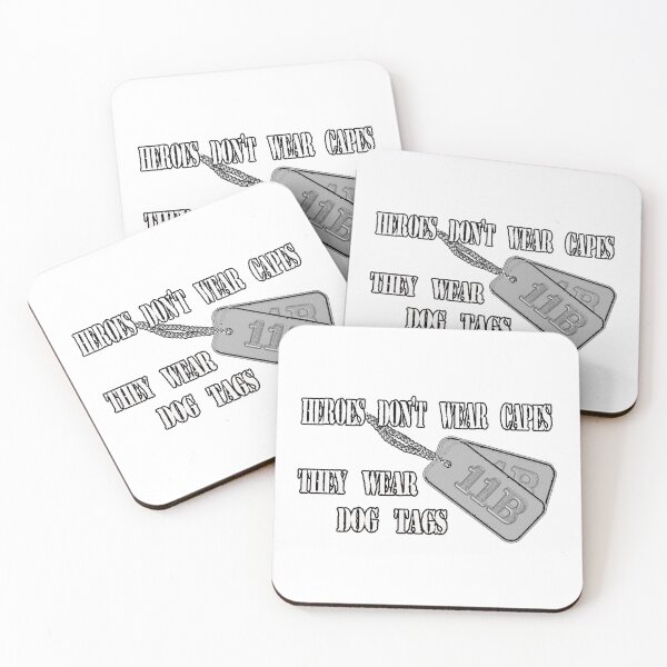 Item preview, Dog Tags - Heroes Don't Wear Capes... designed and sold by Buckwhite.