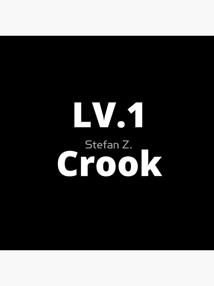 Lvl 1 Crook Sticker for Sale by Stefan Zlatkovic