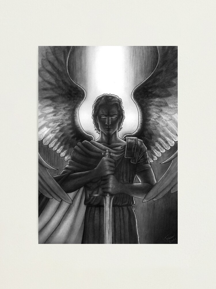 Saint Michel l Arche Ange Saint Patron du Personnel Militaire Fr re Illustrations Impression photo