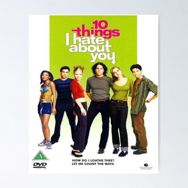 10 Things I Hate About You (1999) Movie Poster for Sale by LovedPosters