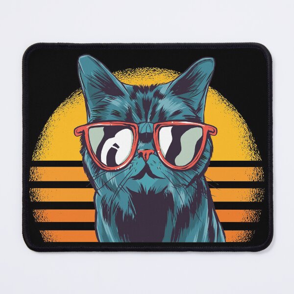 Item preview, Cool Retro Cat with Sunglasses designed and sold by MadMando.