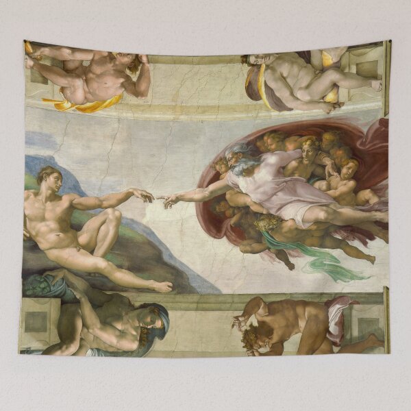Item preview, Michelangelo "Creation of Adam" designed and sold by Alexandra Dahl.