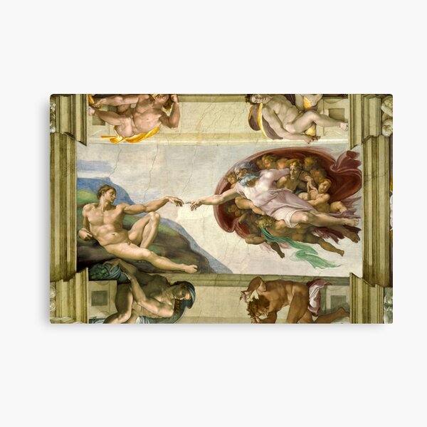 Item preview, Michelangelo "Creation of Adam" designed and sold by Alexandra Dahl.