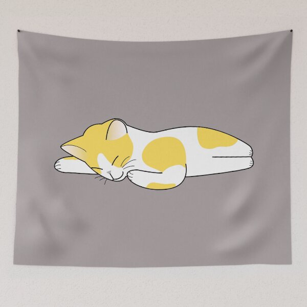 Item preview, calico kitten sleeping designed and sold by DAFIN.