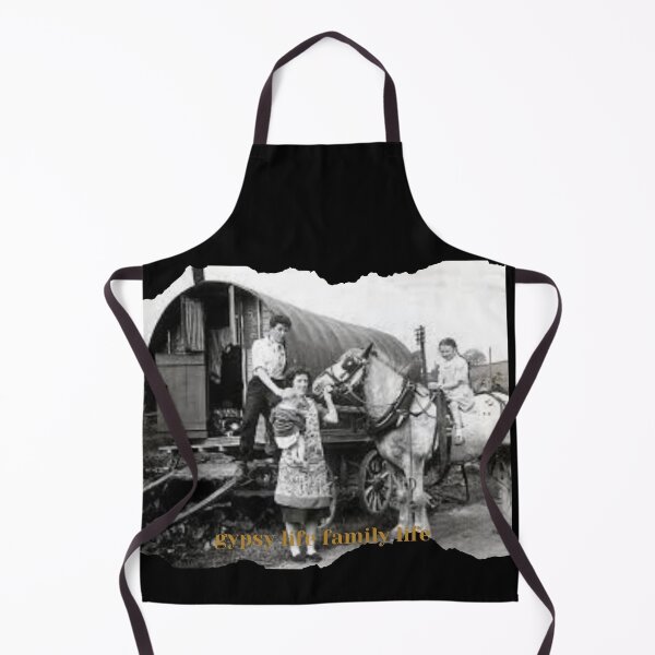 Item preview,  gipsy wagon caravan black and white designed and sold by amy greaves.