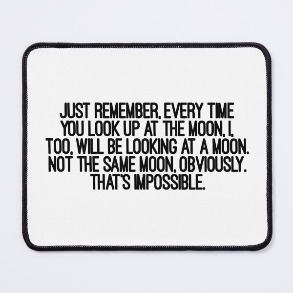 Item preview, Andy Dwyer's Quote About the Moon designed and sold by michelle135.