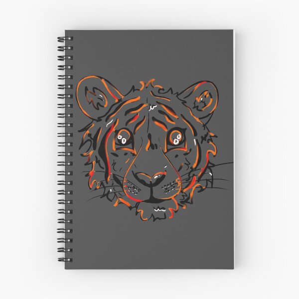 Item preview, Neon Orange Tiger Outline designed and sold by BioLushGraphics.