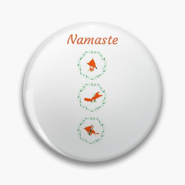 Item preview,   Yoga Foxes Namaste designed and sold by utopianpioneer.