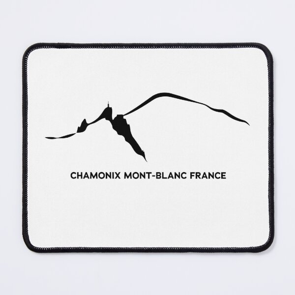 Item preview, Chamonix Alps Aiguille du midi and Mont Blanc black designed and sold by leewarddesign.
