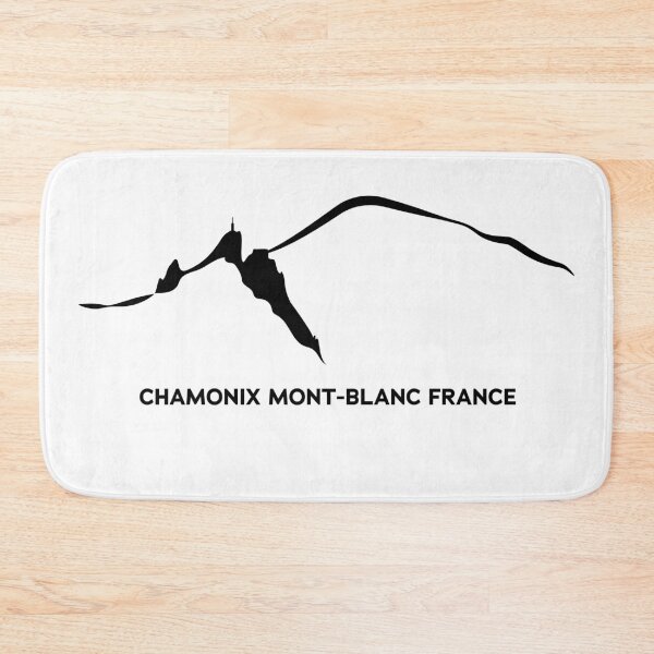 Item preview, Chamonix Alps Aiguille du midi and Mont Blanc black designed and sold by leewarddesign.