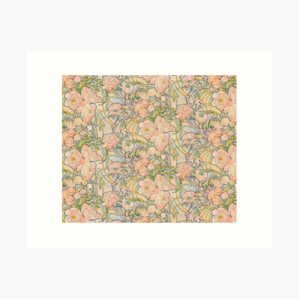 Aperçu de l'œuvre Fleurs d'Alphonse Mucha (1860 - 1939),Nº, 01. créée et vendue par Vivanne-art.