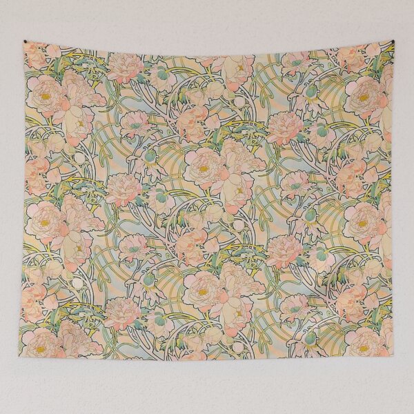 Item preview, Alphonse Mucha (1860 - 1939) flowers,Nº, 01. designed and sold by Vivanne-art.