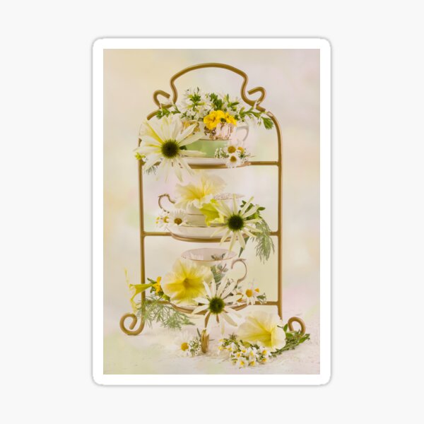 Item preview, Teacups And Flowers designed and sold by Sandra Foster.
