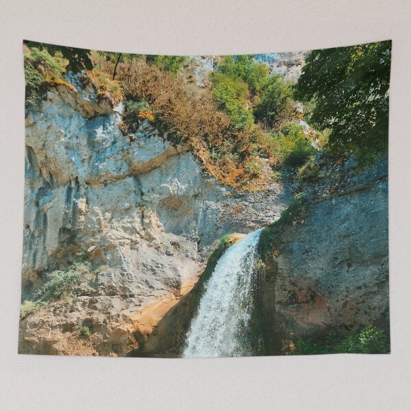 Item preview, Waterfalls In The Middle Of Rocky Mountain designed and sold by pandovisky.