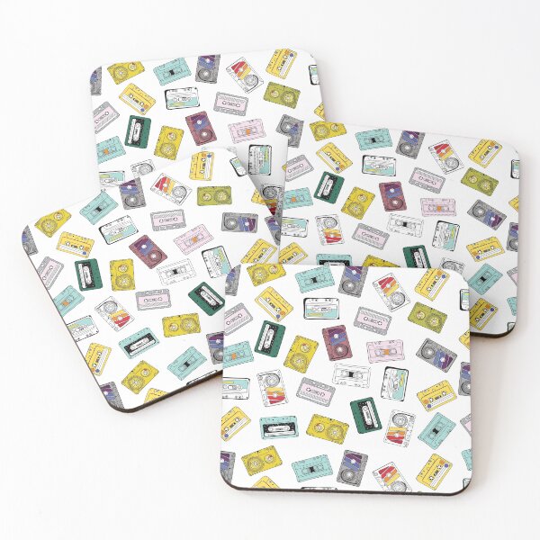 Item preview, Pattern colorful vintage cassette tape set designed and sold by Sen5conway.