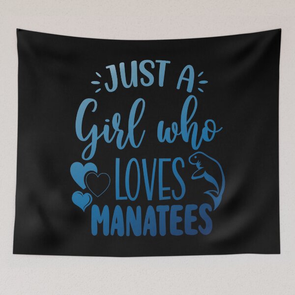 Item preview, Just A Girl Who Loves Manatees designed and sold by AmethystMurad.