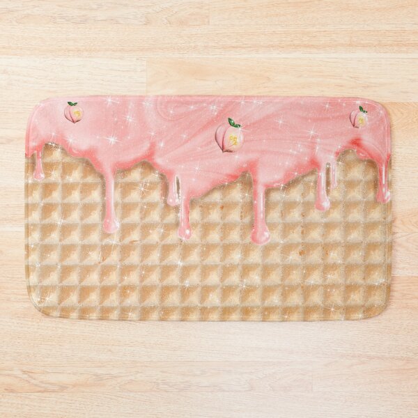 Item preview, Peach Ice Cream and Waffle Sweet Yummy Pattern designed and sold by Jolly-Yosei.