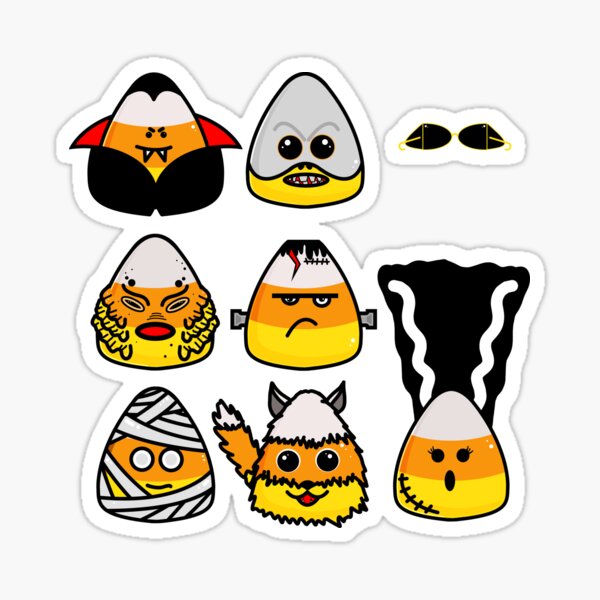 Item preview, Classic Hollywood Monsters Candy Corn designed and sold by HRSCreates.