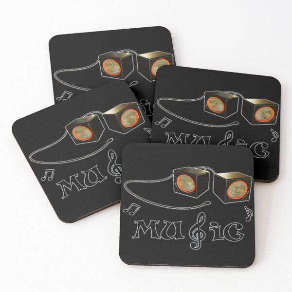 Item preview, Speaker with Music Notes designed and sold by CGShirts.