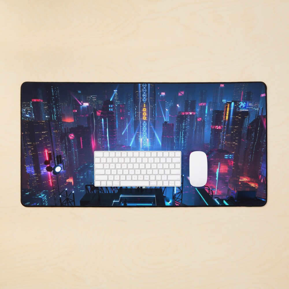 Cyberpunk Night City Mouse Pad