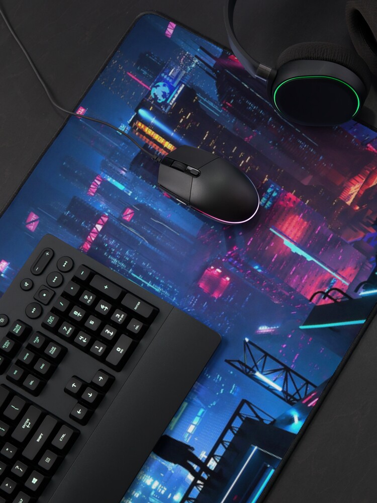 Alternate view of Cyberpunk Night City Mouse Pad
