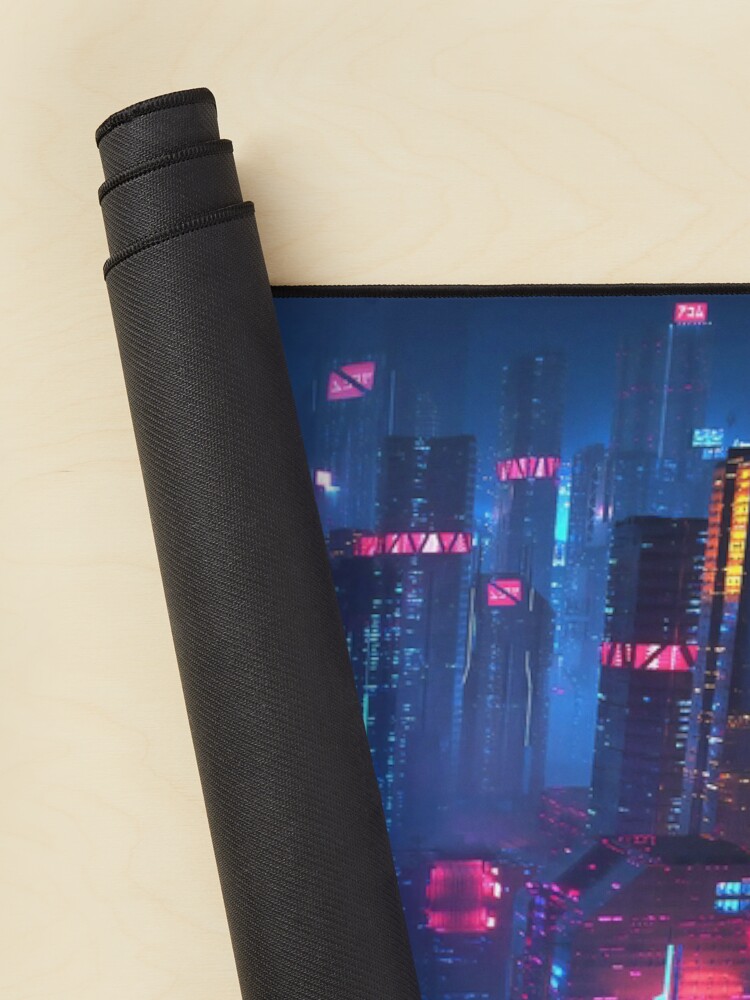 Alternate view of Cyberpunk Night City Mouse Pad