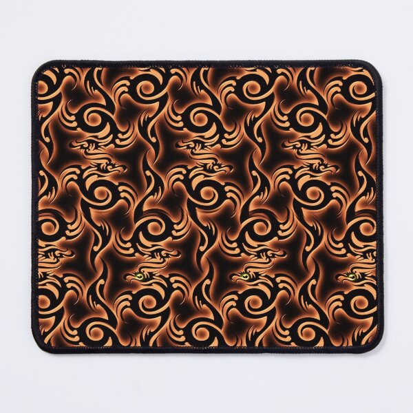 Item preview, Dragon pattern in black and orange designed and sold by harietteh.