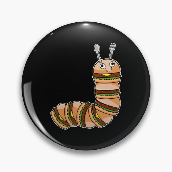 Item preview, Caterpillar as Cheeseburger with Beef & Salad designed and sold by Snabdesign84.