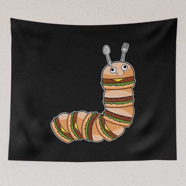 Item preview, Caterpillar as Cheeseburger with Beef & Salad designed and sold by Snabdesign84.