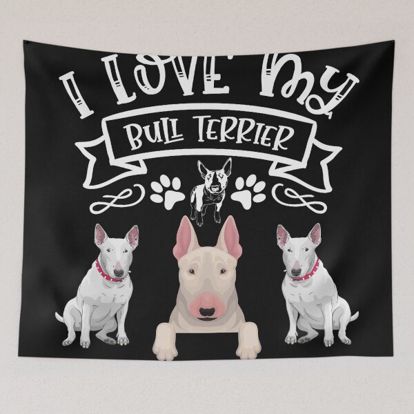 Item preview, l love dogs, bull terrier designed and sold by angelusdark.