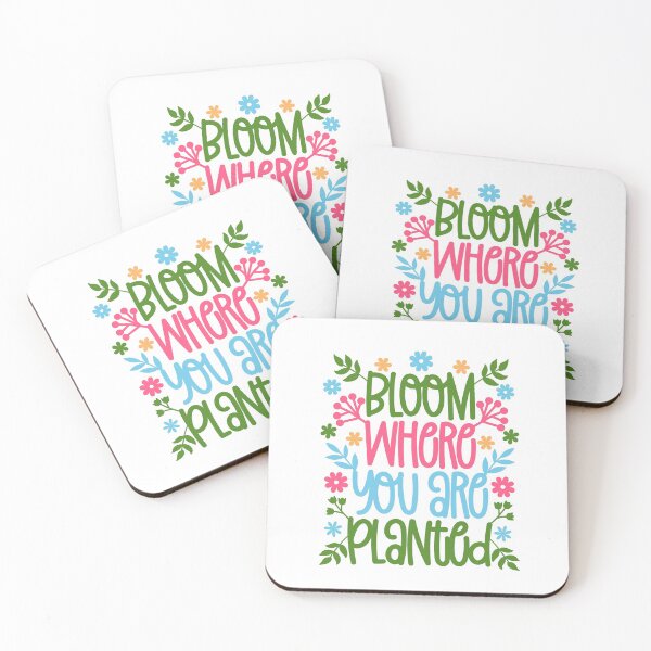 Item preview, Bloom Where You Are Planted Sticker designed and sold by kittycrafts.