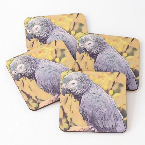 Item preview, African Grey Parrot Portrait designed and sold by Wisdi.